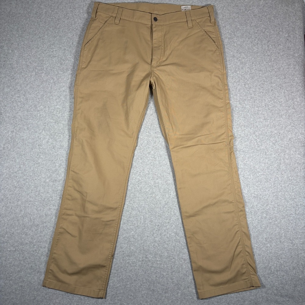 Carhartt Pants Pro Series Rugged Professional Mens 38x34 (Fits 38x32.5) Khaki